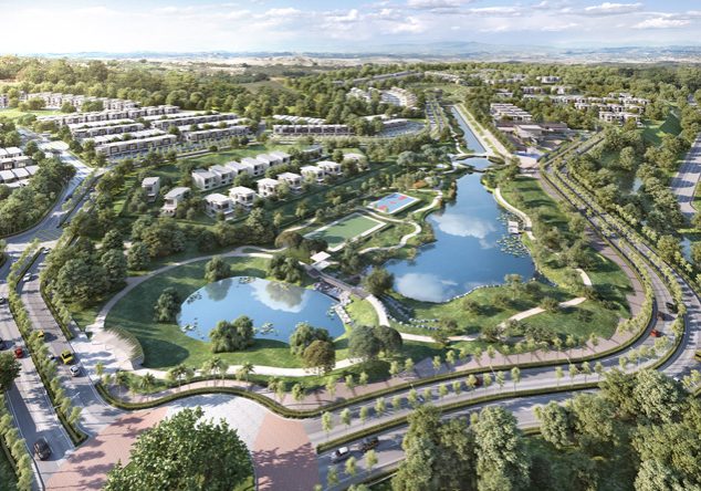 Tropicana-Heights-at-Kajang-featuring-Central-Park-aerial-view